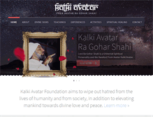 Tablet Screenshot of kalkiavatarfoundation.com